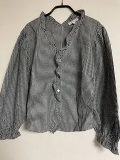 新品タグ付き　アニエスベー　ギンガムチェック　ブラウス