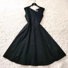 美品✨ ナノユニバース 綺麗め Aライン ロングワンピース ノースリーブ