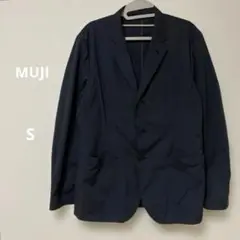 無印良品　MUJI ナイロン　テーラードトラベルジャケット　ネイビー　S