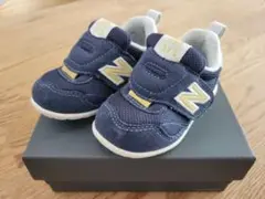 【中古品】ニューバランス ベビーシューズ ネイビー 13.0cm 1-2歳 箱付
