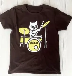 KAGOYA Tシャツ　黄色いドラム 猫　サイズM