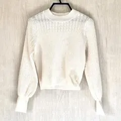 ems excite ニット ホワイト 秋服 冬服