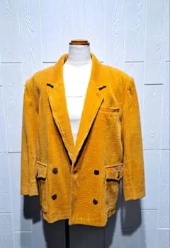 【ヴィンテージ 】H.L コーデュロイ ダブルブレストジャケット マスタード