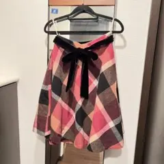 【極美品】BLUE LABEL CRESTBRIDGE チェック柄フレアスカート