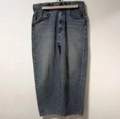 【GU廃盤カラー】ビンテージ加工デニム　バギーデニム　バギージーンズ　GU