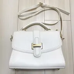GRL 2Wayフラップスクエアショルダーバッグ オフホワイト