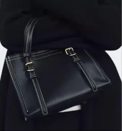 zara レザーミニトートバッグ 2way