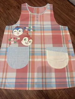 ドキンちゃん＆コキンちゃん エプロン チェック柄③のサムネイル