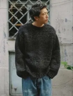 ☆2/22まで【LIDNM】 ROVING WOOL KASURI KNIT - メルカリ