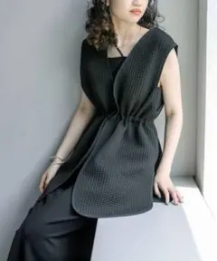 mystic ブラック ノースリーブベスト Fサイズ