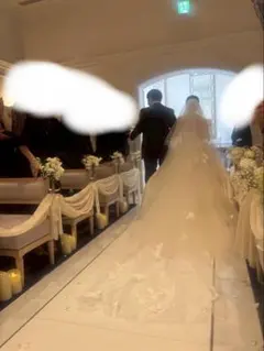 【SALE】ARLUIS DRESS メロウ刺繍　ロングベール