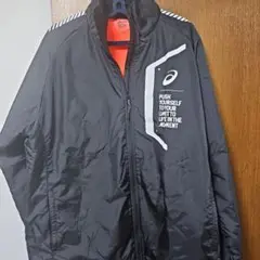 ASICS フルジップジャケット 3XL ブラック
