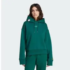 adidas アディダス ハローキティ パーカー スウェット　グリーン　緑　刺繍