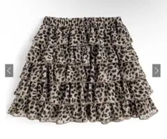 ヒョウ柄フリルミニスカート Fサイズ