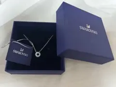 Swarovski シルバー円形ネックレス