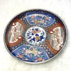 古伊万里 盛皿 日肥其泉 昭和年製印 31cm 飾皿 色絵 有田焼大皿 古伊万里 盛皿 日肥其泉 昭和年製印 31cm 飾皿 色絵