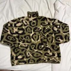 ZARA レオパード柄 ハイネックニット