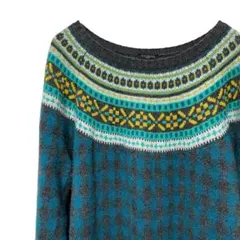 TALBOTS レディース　ニット 長袖 ラムウール混 XLサイズ