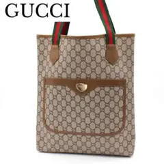 GUCCI plus GG シェリーライン トートバッグ ヴィンテージ ブラウンのサムネイル