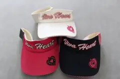 Viva Heart バイザー 色違い　3点セット