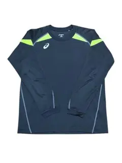 【サッカー】アシックス　トレーニングシャツ　長袖シャツ　Mサイズ　ブラック