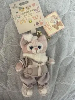 上海ディズニーランド　リーナベル ぬいぐるみ　キーチェーン　冬　マフラーのサムネイル