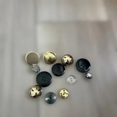 ボタンセット 多様なデザインと色　12個