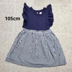 babyGAPノースリーブ ワンピース 105cm ギンガムチェック