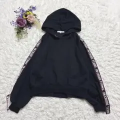 juniorsweet　パーカー　スウェット　フード付きショート丈　パフスリーブ