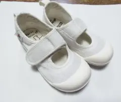 ムーンスター　MSリトルスター　メッシュ 上履き ホワイト