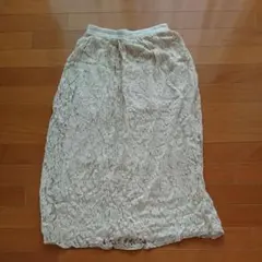 マウジー★レースロングスカート★アイボリー1