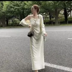 mavimoon ホワイト カットソーワンピース訳あり