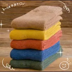 靴下　ソックス　冷え対策　防寒　寒い　厚手　裏起毛　冬　大人気　韓国　パイル　山