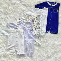 【美品有】ツーウェイ・ドレスオール 5点セット　新生児,50〜　セレモニードレス