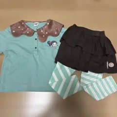 ディズニー シュガーラッシュ ヴァネロペ Tシャツ スカートレギンス 90cm