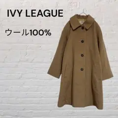 ロングコート ウール100% キャメル 防寒　アルパカ混　綺麗め　オフィスのサムネイル