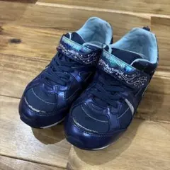 ムーンスター バネのチカラ スーパースター 女の子 [サイズ]19cm ネイビー