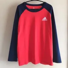adidas アディダス　赤×紺 Tシャツ 160cm