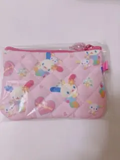 サンリオ♡シークレットミニフラットポーチ♡みんなのキルト♡ウサハナ