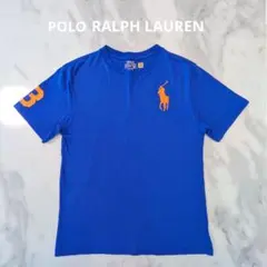【POLO RALPH LAUREN】 Tシャツ ブルー160cmビッグポニー