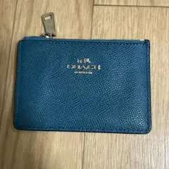 COACH カードケース コインケース ブルー