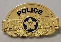 警察グッズ ミニチュアピンバッジ 階級章 警視長 5cm×3cmのサムネイル