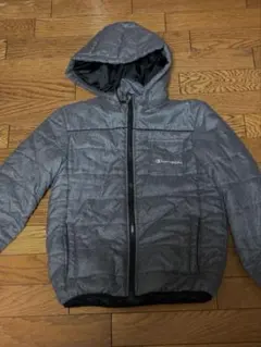 Champion グレー ダウンコート フード付き　150 グレー