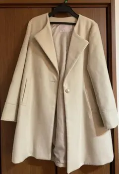 アイボリー ロングコート サイズ38