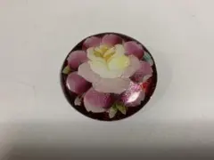 値下げ　七宝焼　ブローチ　花