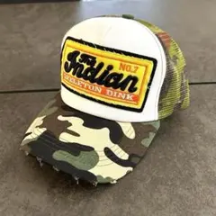 迷彩　トラッカー 　キャップ 　帽子 アメカジ ロゴ