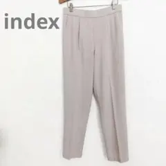 index インデックス テーパードパンツ L ピンクベージュ センタープレスのサムネイル
