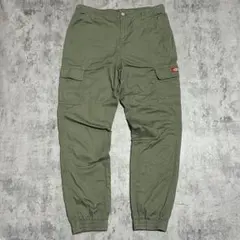 カーゴパンツ　ディッキーズ　パンツ　ワークパンツ　裾ゴム　オリーブ　カーキ