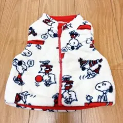美品！スヌーピー SNOOPY ベスト サイズ80 ベビー服 ベビーベスト