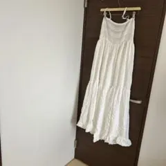 ❤️ホワイト サロペットワンピース❤️